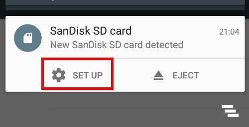 Two ways to choose to use micro SD card as portable storage in Android Marshmallow
