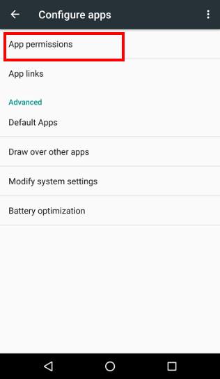  manage specific app permissions in Android Marshmallow