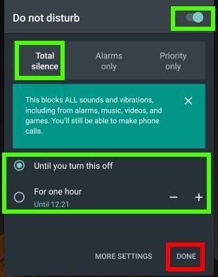 use Do Not Disturb to silence Android Marshmallow phones automatically and intelligently