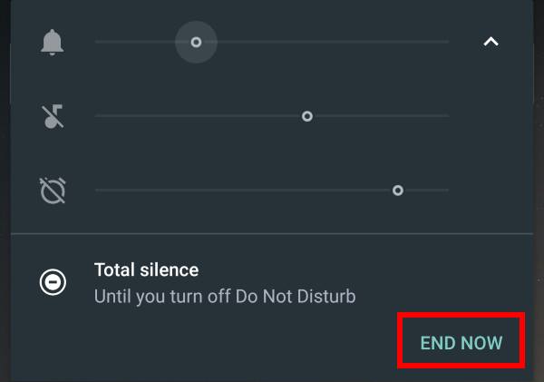 How to end Do not Disturb manually?