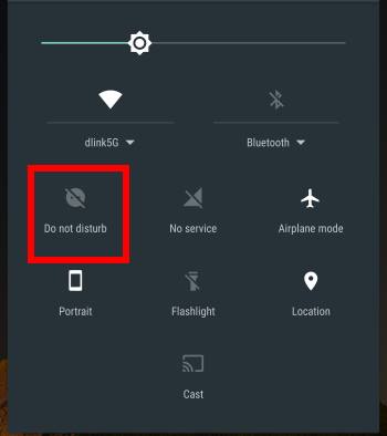 enable (turn on) and disable (turn off) Do not Disturb (DnD) in Android Marshmallow manually