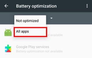 How to use Android Marshmallow battery optimization