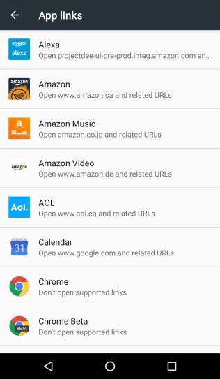 manage, use and reset default apps in Android Marshmallow