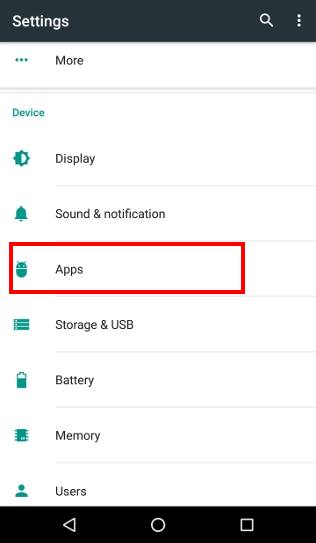 use application manager in Android Marshmallow