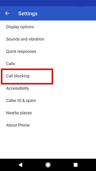 use Android Nougat call blocking to block unwanted calls and SMS