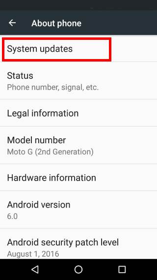  manually check Android Nougat update for your phone