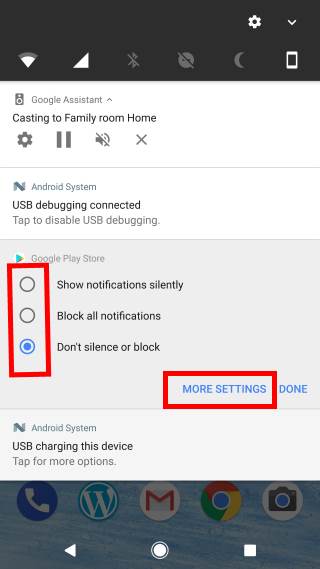 use bundled notifications, directly reply and notification control in Android Nougat