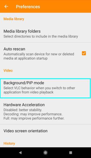 How to use PIP mode for VLC player