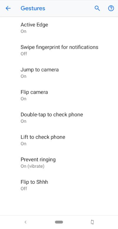 pixel 3 enable (and disable) Android Pie navigation gestures