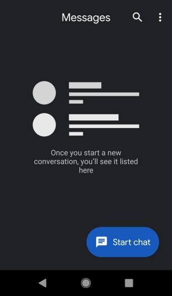 enable the dark theme for messages app