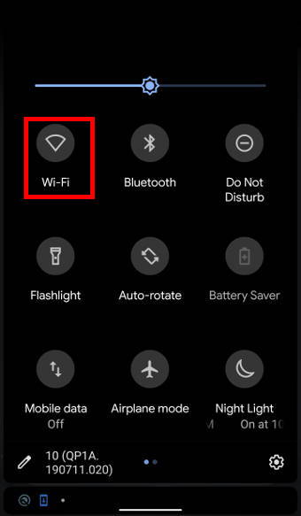 share Wi-Fi using QR codes in Android 10  through Android 10 Quick Settings