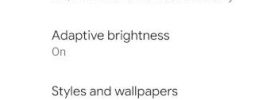 Android 11 Display Settings