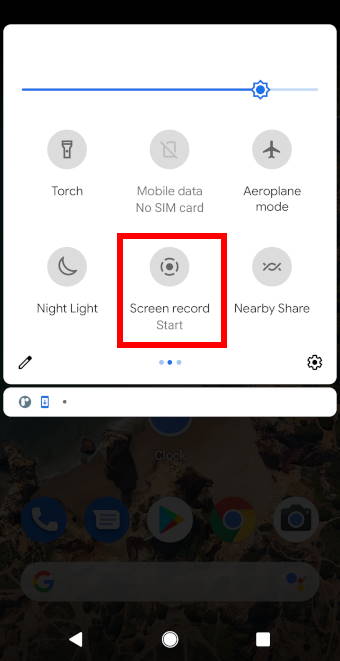 Android 11 quick settings