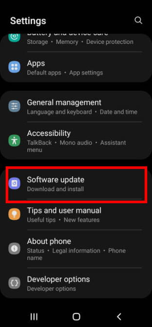 check Android 12 update