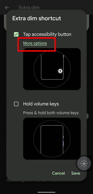 Customize the floating button