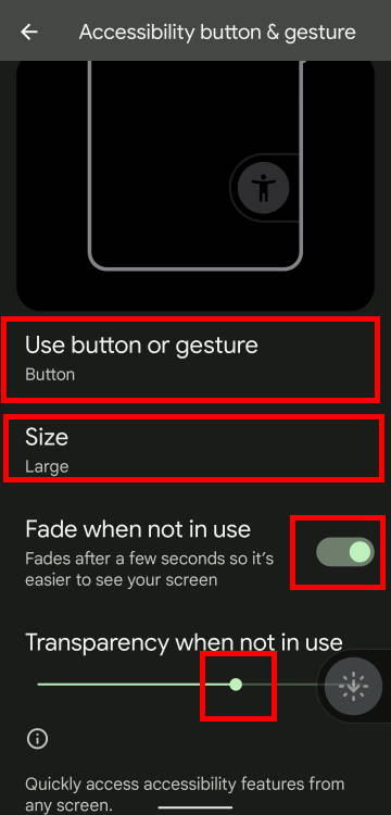 customize the floating button