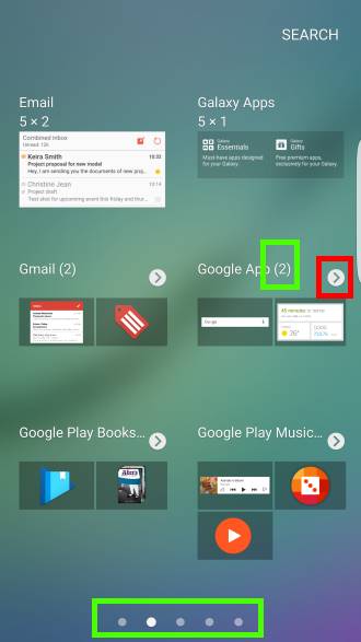  add widgets to Galaxy S6 home screen?