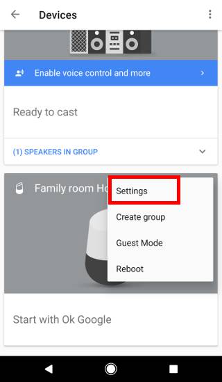 How to change Google Home WiFi?