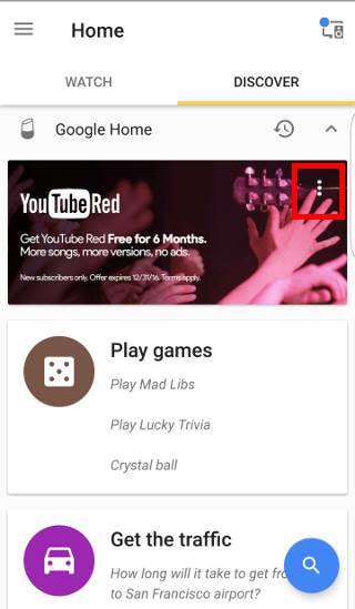 check and claim Google Home promotional offers