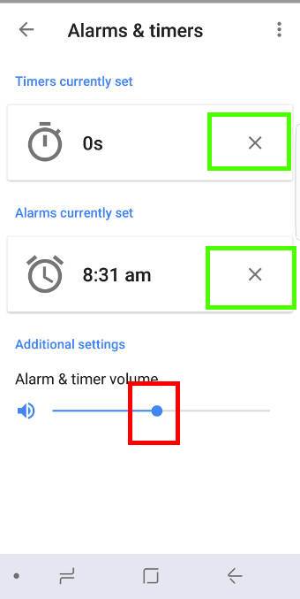 adjust alarm volume and timer volume in Google Home, Google Home Mini and Google Home Max