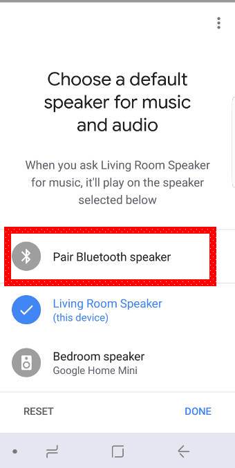 connect Google Home to a Bluetooth speaker