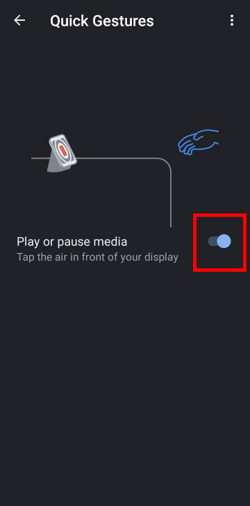 quick gestures on Nest Hub: pause and resume media