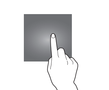 Double tap gesture illustration