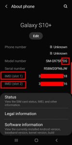 samsung s10 sim card size