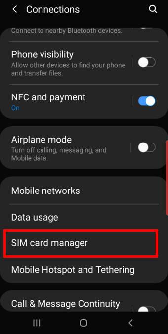 SIM card manager
