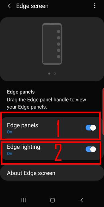 customize the edge panel handle