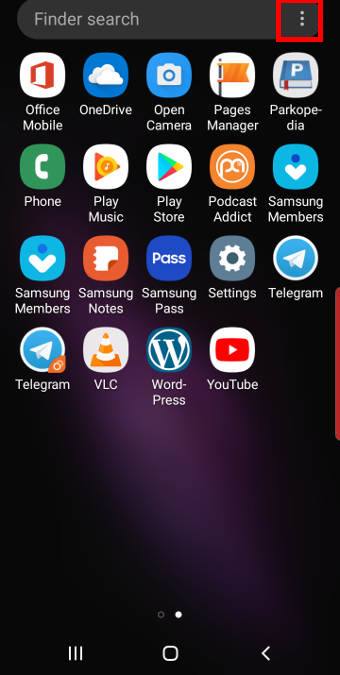 customize the Galaxy S10 Apps screen