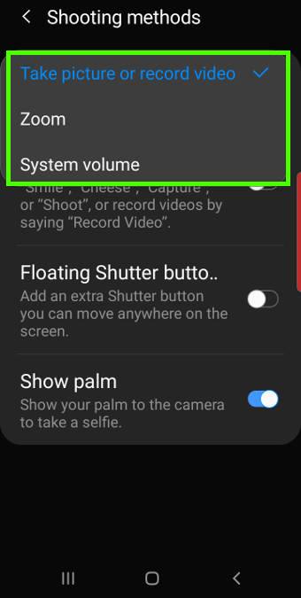 use different shooting methods for Galaxy S10 camera