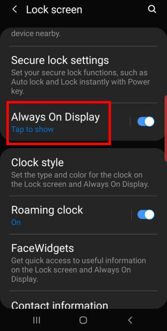 use the always-on display (AOD) with Galaxy S10 clear view cover