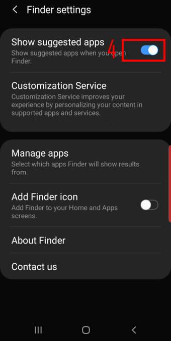 hide suggested apps on Galaxy S10