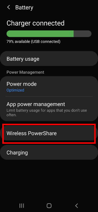 set battery limit for Wireless PowerShare