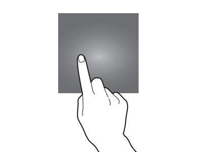 Galaxy S20 touchscreen gestures: Dragging gesture