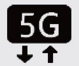 5G network connected status icon