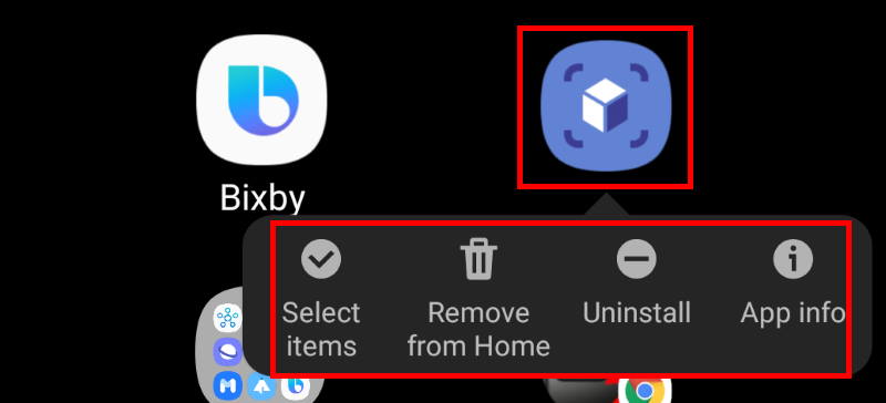 App icons option