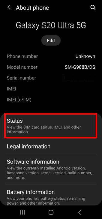 check mobile network status from SIM card status