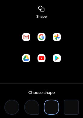 customize icon shape on Galaxy S20 and S10