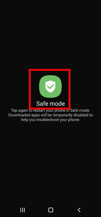 boot into Galaxy S20 safe mode