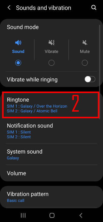 galaxy S20 sounds and vibrations