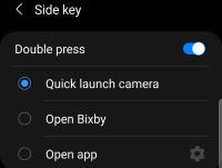 How to use Galaxy S21 camera quick launch?