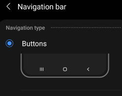 use and customize Galaxy S21 navigation buttons and navigation bar