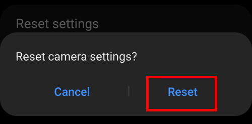  Reset Galaxy S21 camera settings