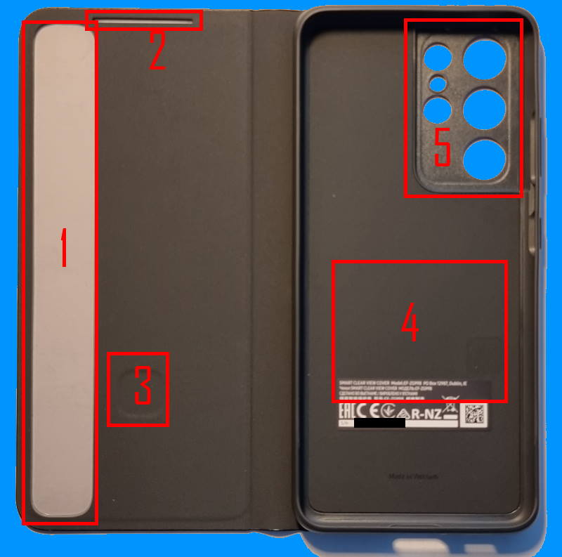How to use Smart Clear Cover (S-View Flip Cover)? - Samsung Galaxy S21 Guides