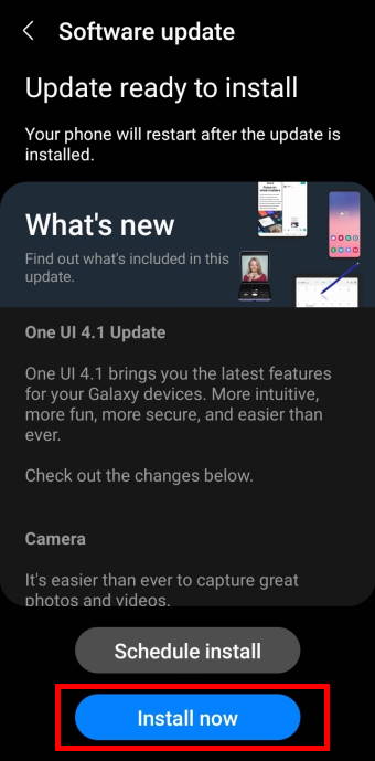 install Android 12 update for Galaxy S21, s20, and S10 (One UI 4.1/One UI 4.0)