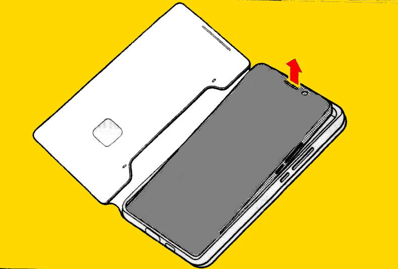remove Galaxy S22 LED View Cover from the phone