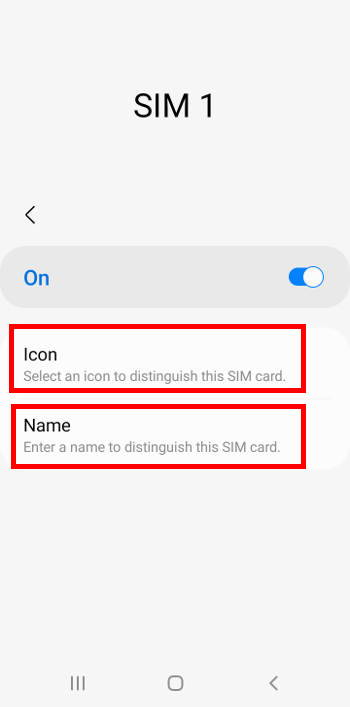 customize SIM card icon and name