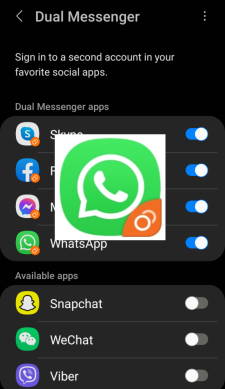 How to use Dual Messenger on Galaxy S22?